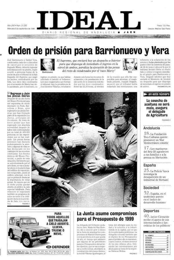 9 de septiembre de 1998. Piezas iberas más importantes.