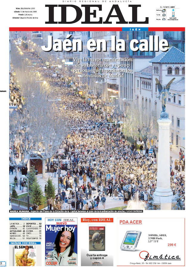 13 de marzo de 2004. Protestas tras los atentados del 11M.