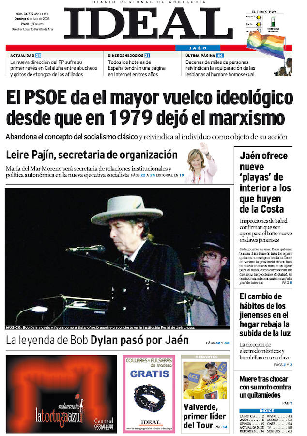 6 de julio de 2008. Concierto de Bob Dylan.