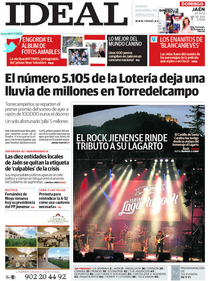 7 de octubre de 2012. Homenaje al 'Lagarto Rock'.