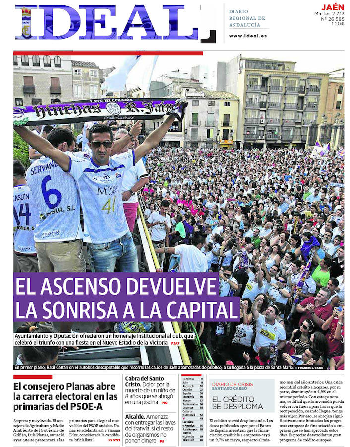 2 de julio de 2013. Ascenso a Segunda del Real Jaén.
