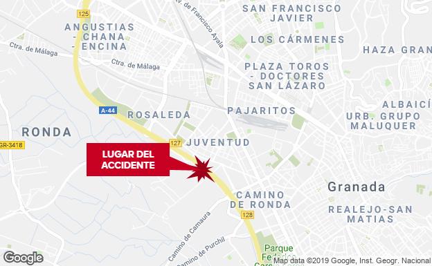 Zona en la que se ha producido el accidente.