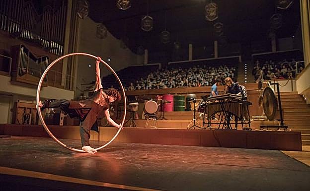 Concierto didáctico de la Orquesta Ciudad de Granada en el Manuel de Falla.