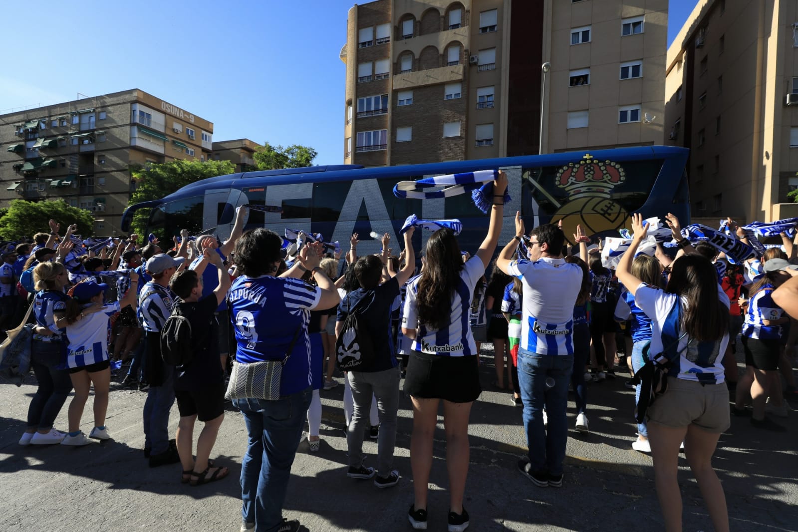 Este es el ambiente previo al encuentro entre el Atlético de Madrid y la Real Sociedad