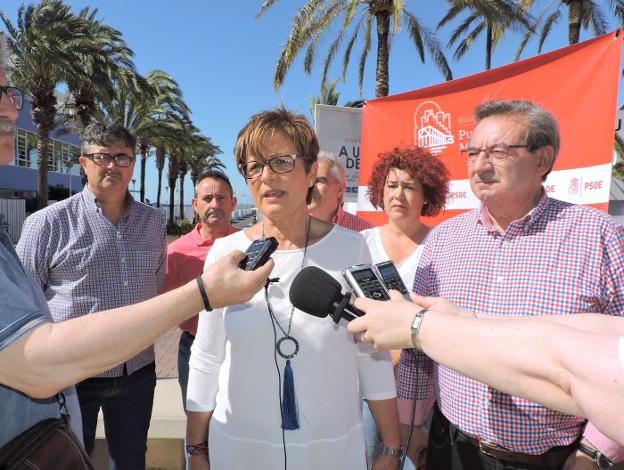 La candidata socialista, Adriana Valverde.