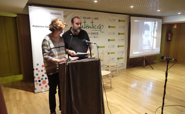 Cabrerizo y Puentedura, durante la presentación.