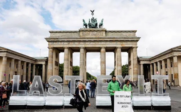 Protestas en Berlín contra el cambio climático.