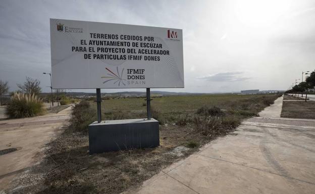 Terrenos del polígono Industrial de Escúzar donde se proyecta construir el acelerador de partículas