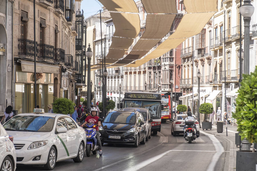 El centro de la ciudad también se prepara para la festividad con el tradicional entoldado