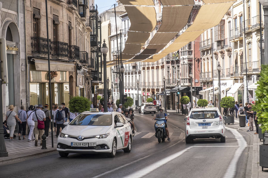 El centro de la ciudad también se prepara para la festividad con el tradicional entoldado