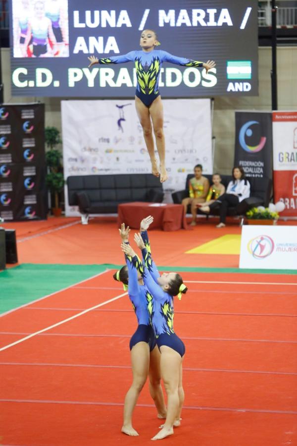 Durante los días 31 de mayo, 1 y 2 de junio 2019 se celebra el «Campeonato de España de Gimnasia Acrobática» organizado entre la Federación Española de Gimnasia y la Federación Andaluza de Gimnasia.Un evento que reúne a mas de 700 gimnastas de la acrobática de los diferentes puntos de España. Un evento único para disfrutar de un espectáculo deportivo con la familia y amigos