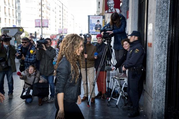 Shakira visitó también los juzgados en marzo, en esta ocasión para defenderse de la acusación de plagio.