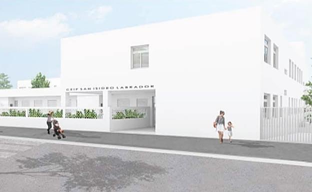 Educación invierte 2,8 millones en la construcción del nuevo colegio de El Chaparral, en Albolote