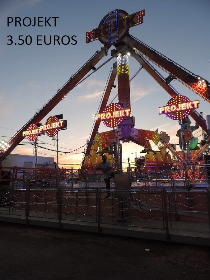 Esto es lo que cuesta subirte a los columpios que hay en el Recinto Ferial de Almanjáyar este 2019