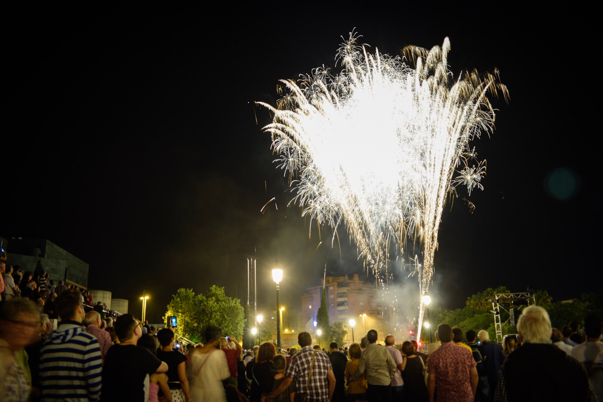 Un espectáculo de música y luces en el Palacio de Congresos pone fin a la semana de festejos en la capital nazarí