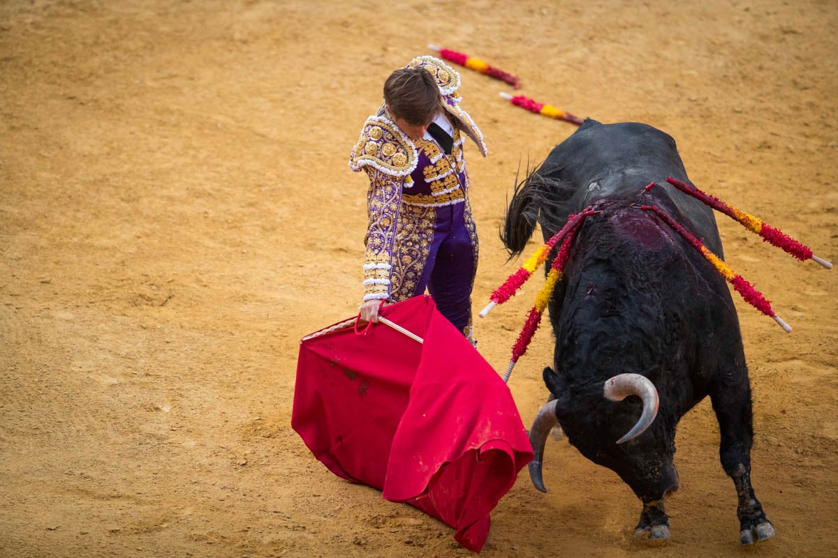 Portentosa actuación del granadino 'El Fandi0', a hombros con Julián López 'El Juli' en tarde de claroscuros de 'Morante de la Puebla'