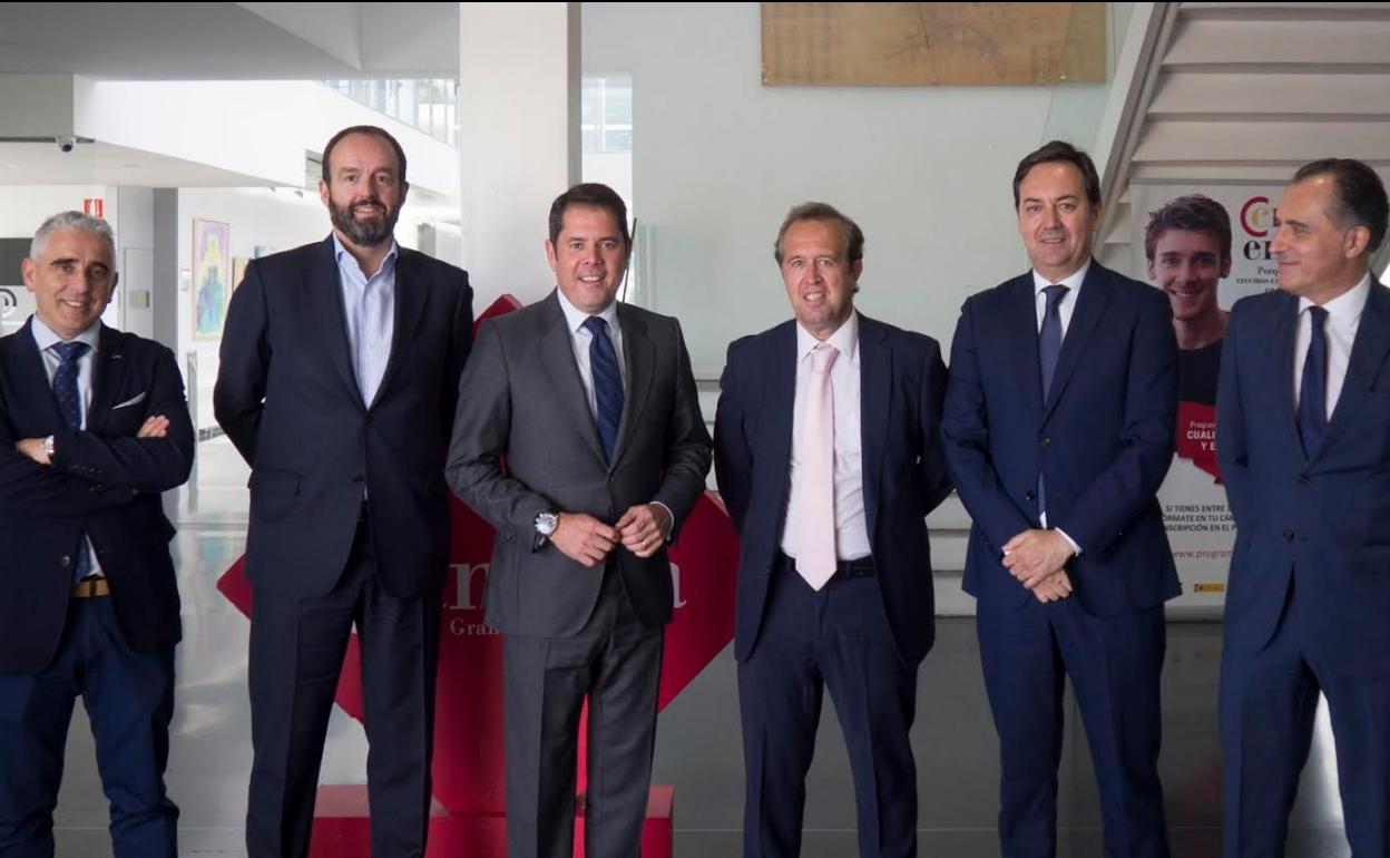 Rafael Cortés, Ignacio Elola, Gerardo Cuerva, Diego Vargas, Antonio Fernández Monterrubio y Diego Oliva, hoy. 