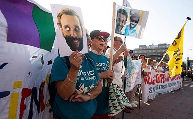 Manifestación en apoyo de Candel