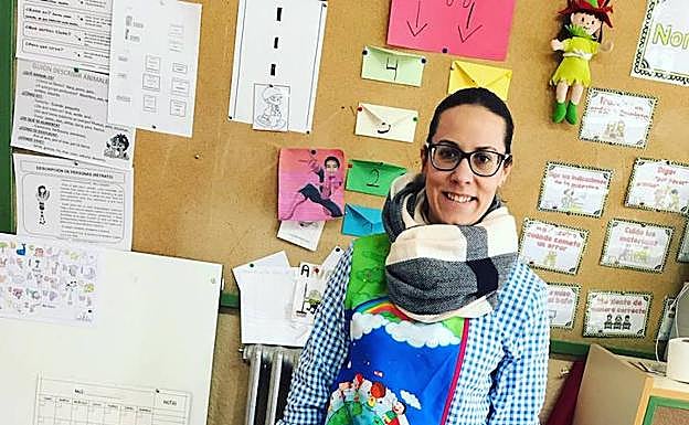 Ana, en un aula infantil. 