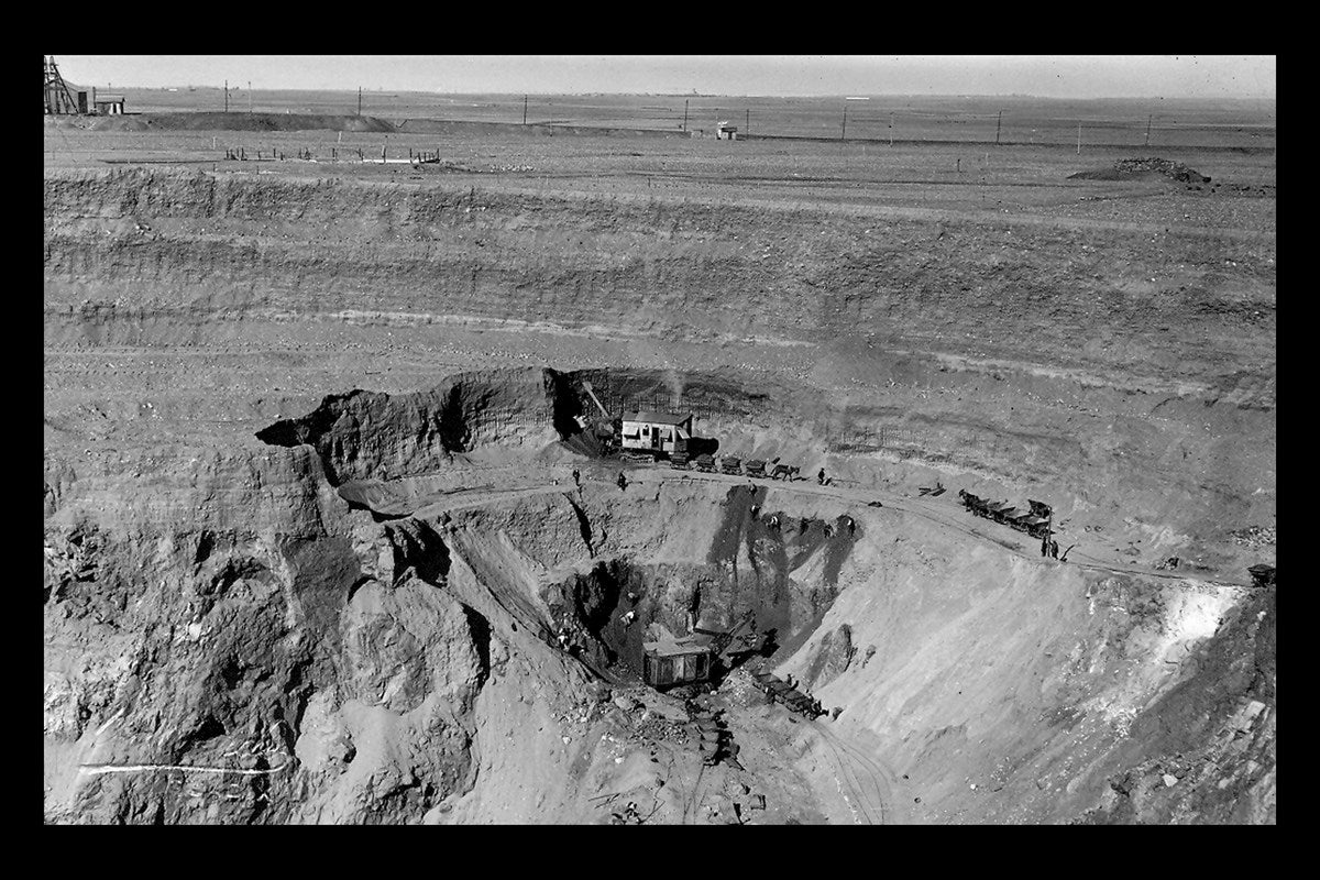 Fotografías históricas de las minas de Alquife