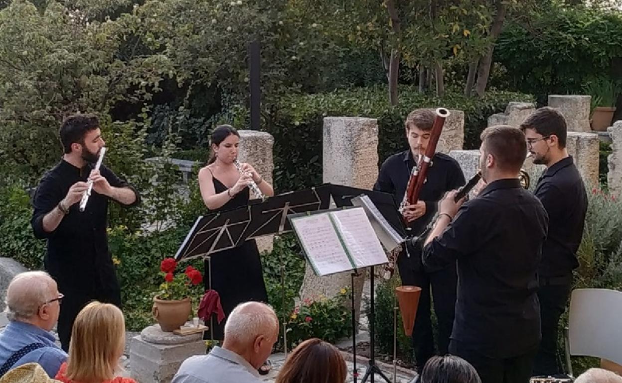 El quinteto 'Glauka' durante el concierto