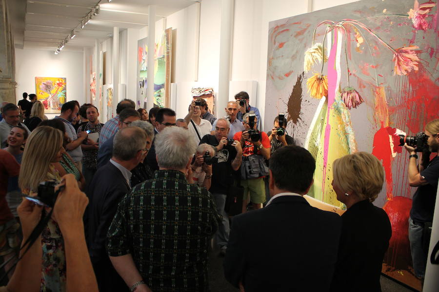 El cineasta manchego expone en el Centro Andaluz de la Fotografía, junto al artista Jorge Galindo, un trabajo conjunto en cuadros de gran formato 