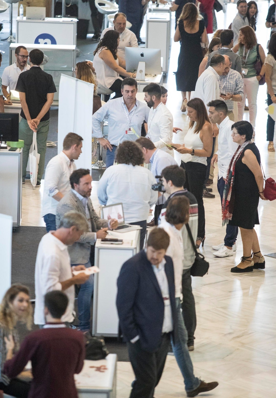 Intensa actividad en todo el palacio para conocer los proyectos más innovadores