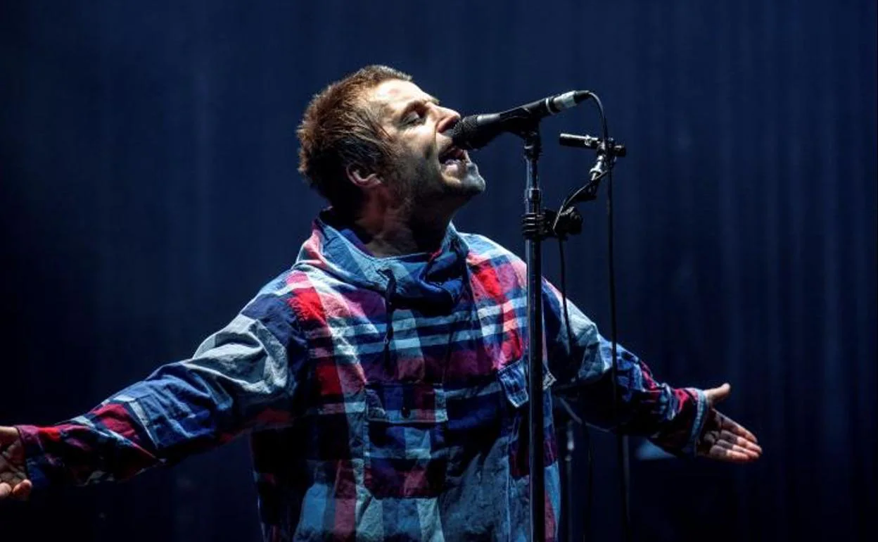 El cantante y compositor inglés Liam Gallagher durante su actuación en el primer día del Bilbao BBK Live 2019.