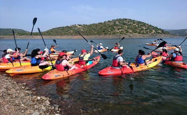 Jóvenes del Condado en el Pantano del Rumblar