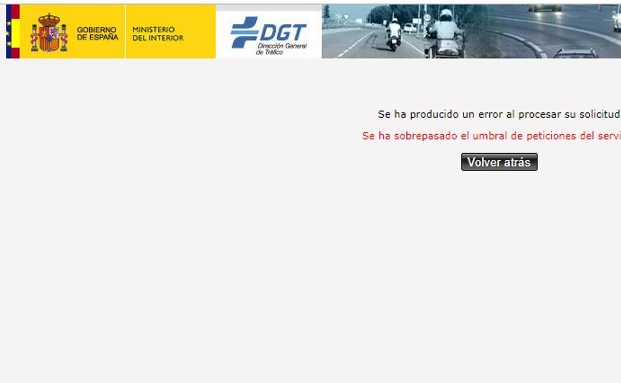 El aviso de la DGT ante el colpaso de su servicio de cita previa