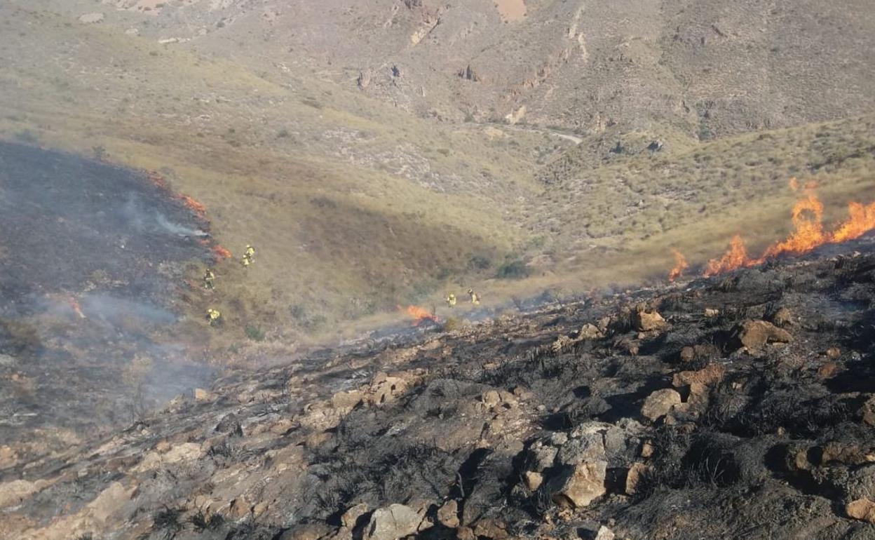 Incendio en Huércal