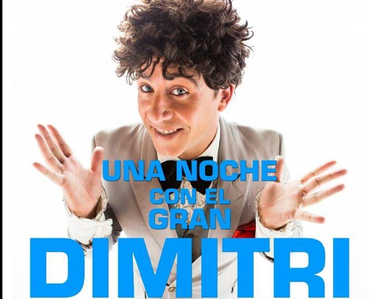 Cartel de las funciones de El Gran Dimitri este verano en La Corrala de Santiago.