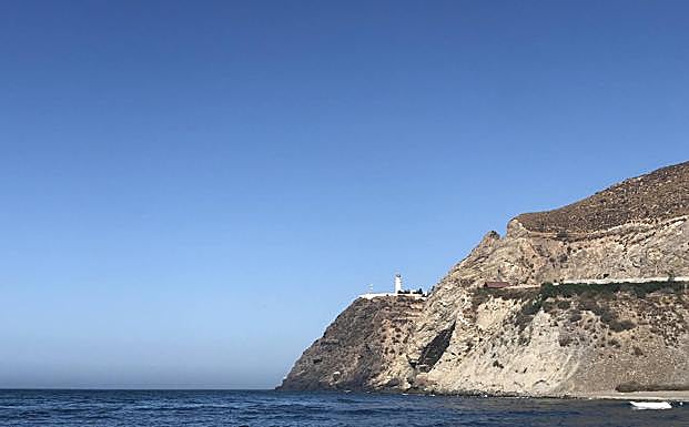 Cabo Sacratif y la V de la carretera fantasma.