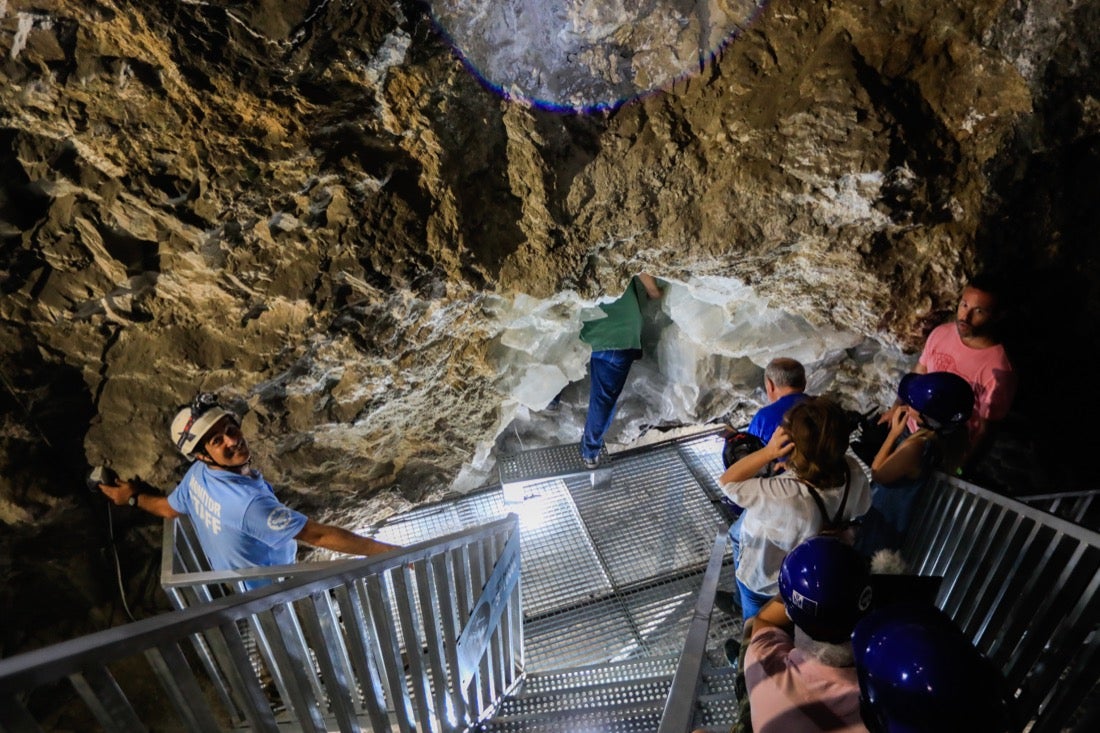 Así es el interior de la Geoda de Pulpí