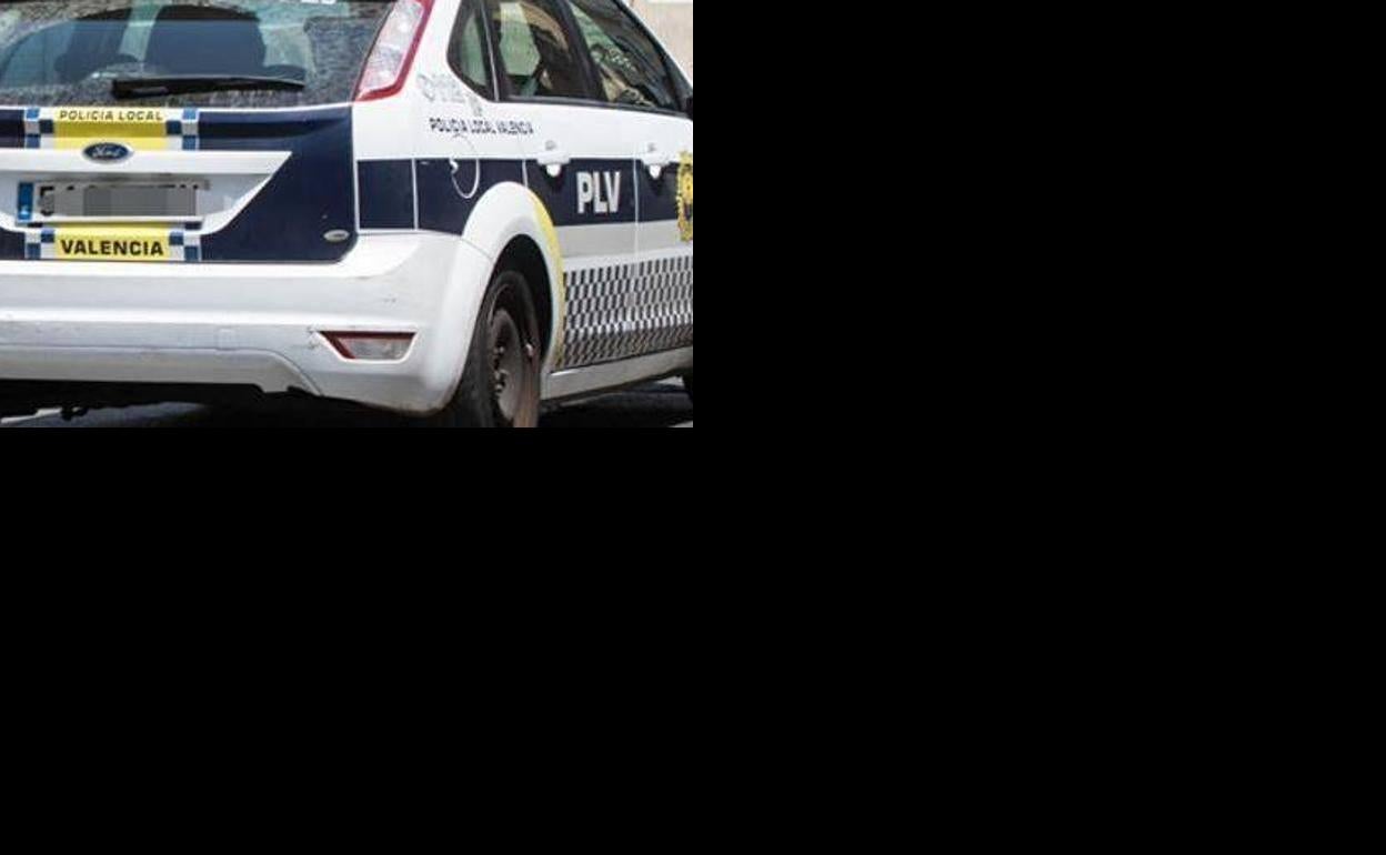 Imagen de un vehículo de la polícia local de Valencia. 