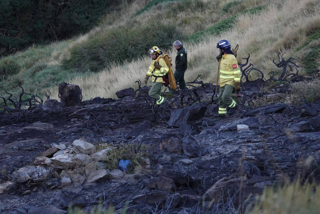 Fotos: Visitamos el lugar del incendio en Pradollano
