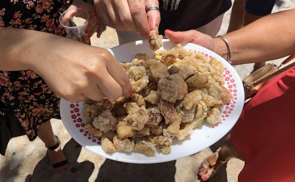 Torreznos recién hechos. 