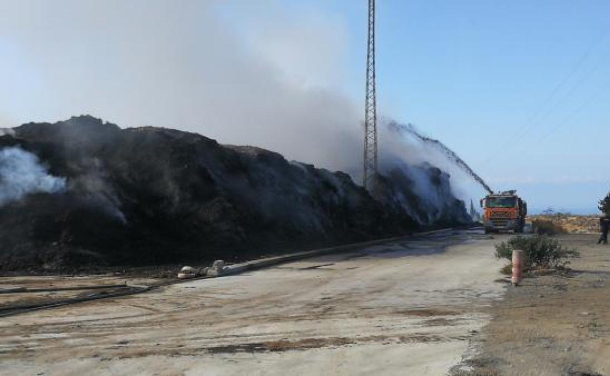 Imagen del incendio. 