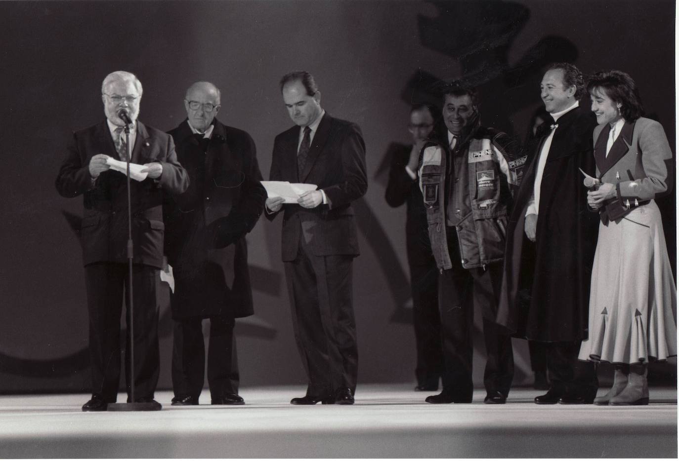 Imagen secundaria 1 - En el 95, tras conocer la suspensión del Mundial, en la inauguración del Campeonato del Mundo del 96 y en una competición en Sierra Nevada