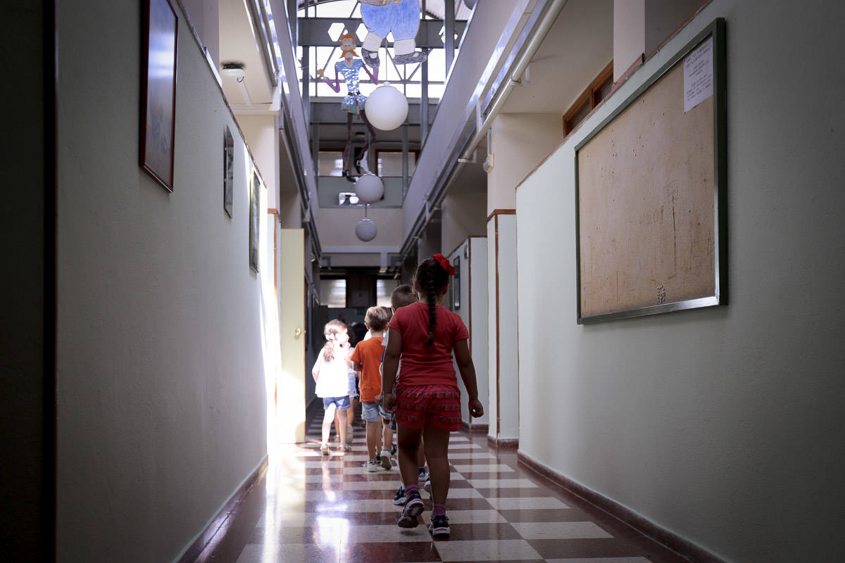 Miles de pequeños de la capital y la provincia han regresado este martes a las aulas para el curso académico 2019/2020 