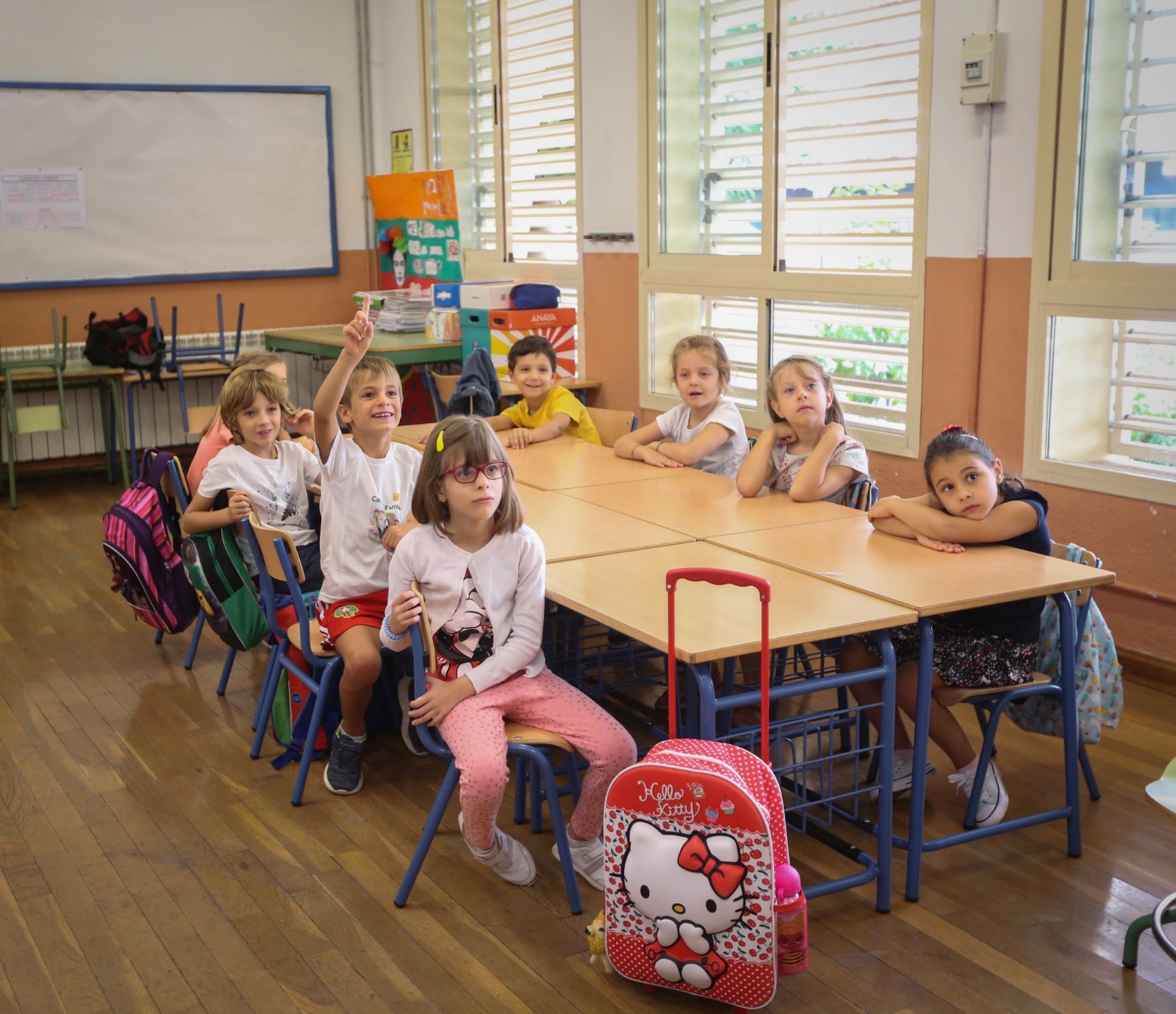 Miles de pequeños de la capital y la provincia han regresado este martes a las aulas para el curso académico 2019/2020 