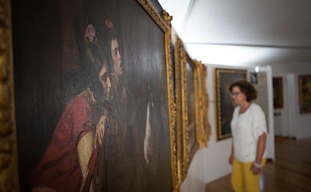 Imagen principal - Detalles de la exposición 'Maestros y coetáneos de Mariano Bertuchi', de la Colección Casa Ajsaris.