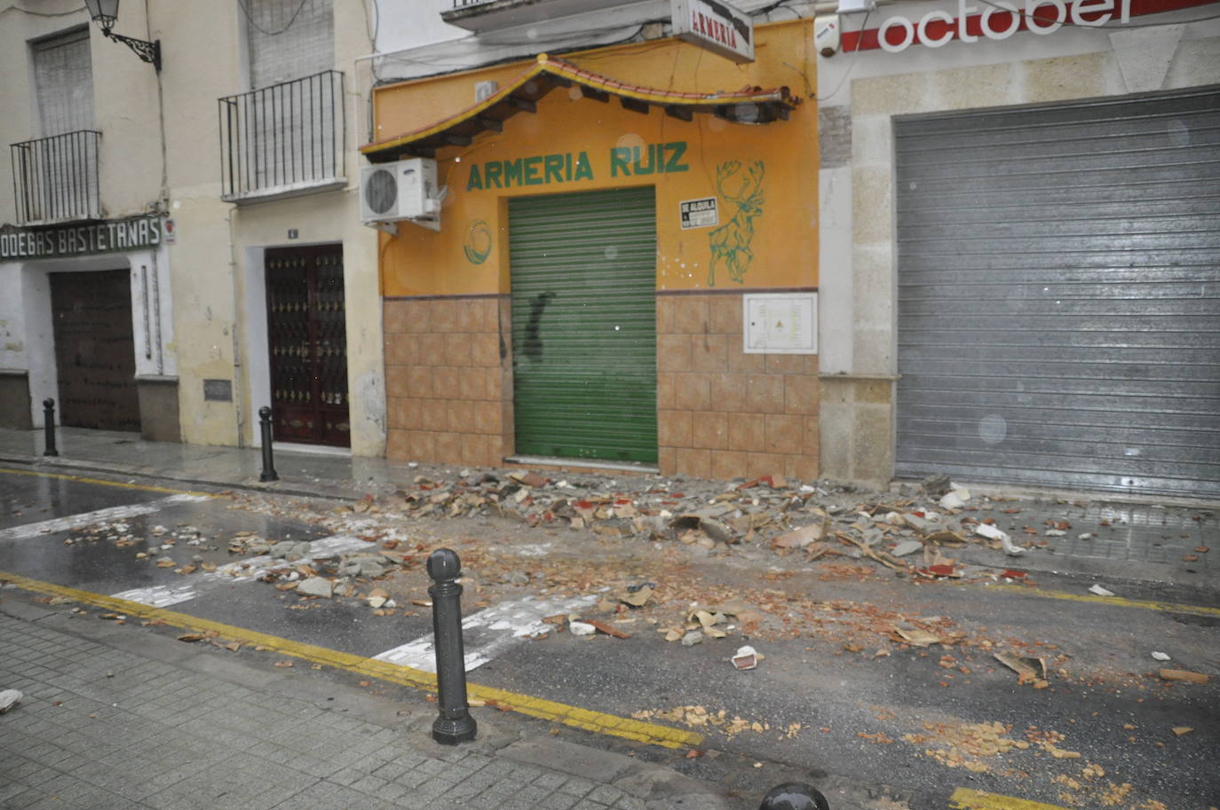 Baza registra numerosas incidencias durante el temporal