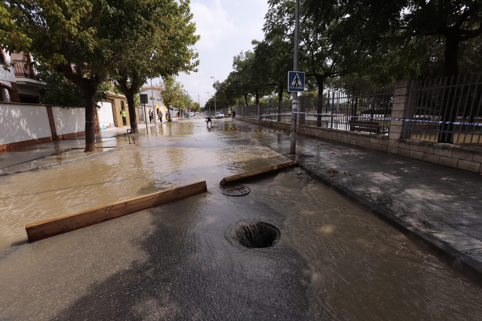 Santa Fe es otro de los municipios afectados por la tormenta