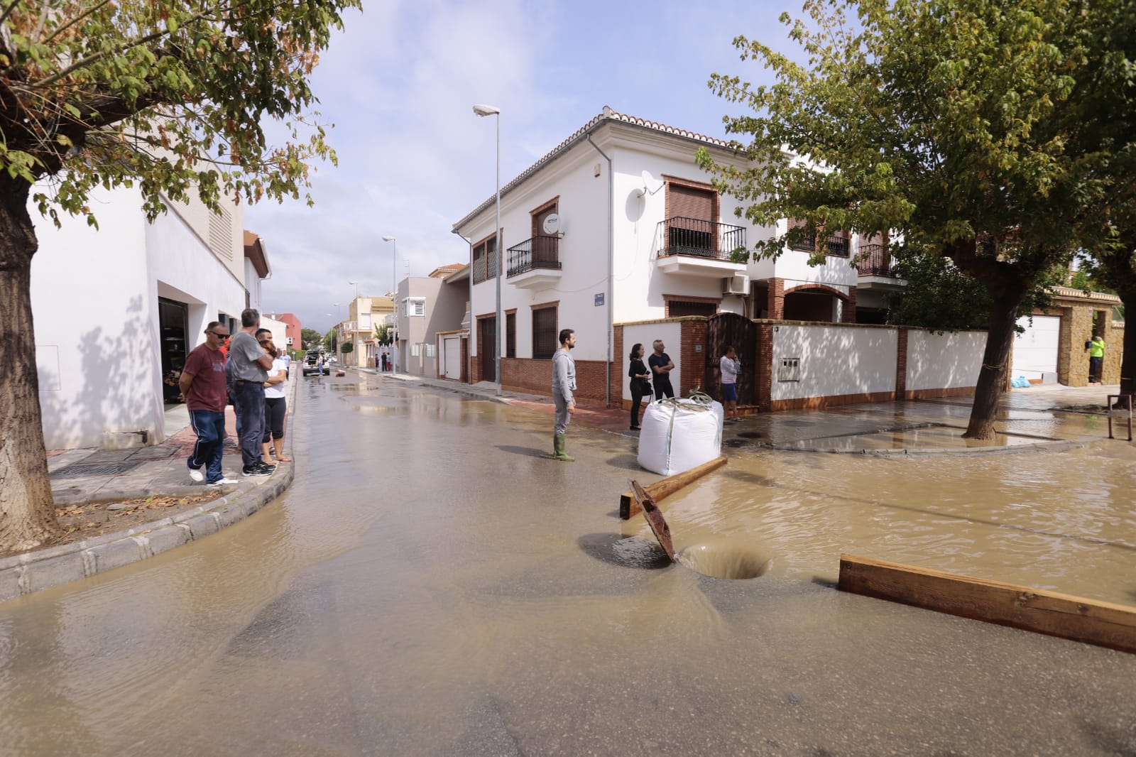 Santa Fe es otro de los municipios afectados por la tormenta
