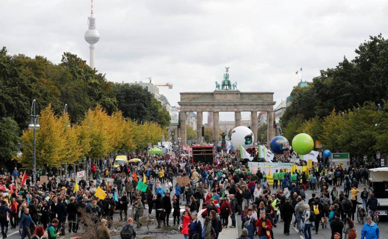 Protestas en Berlín.