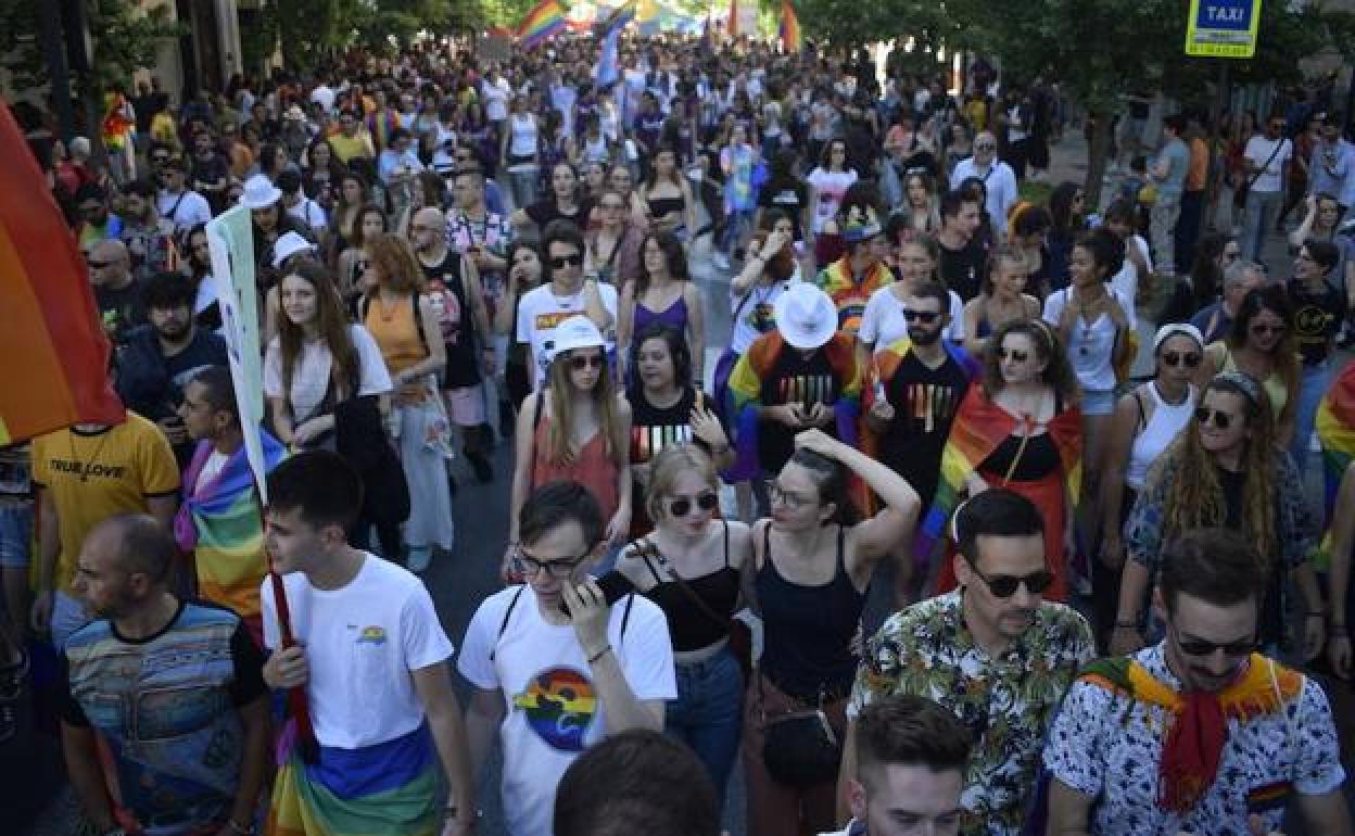Marcha por el Día del Orgullo Gay en Granada el pasado mes de junio.