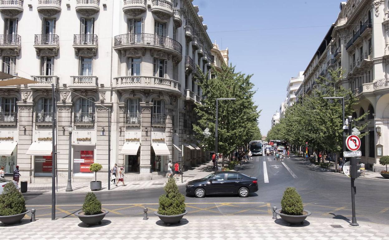 Los técnicos han contabilizado más de 50 carteles en el entorno de la plaza Isabel la Católica.