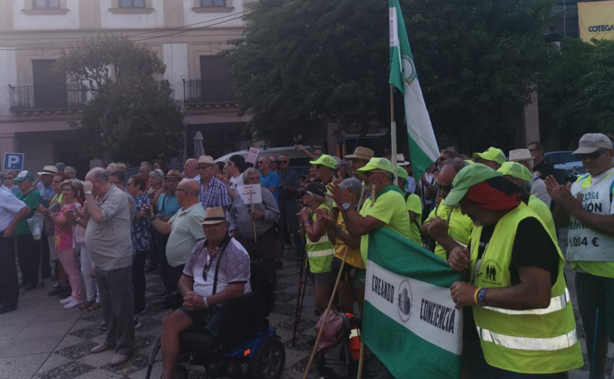 La marcha de los pensionistas pasa por la provincia de Jaén en su objetivo de llegar a Madrid