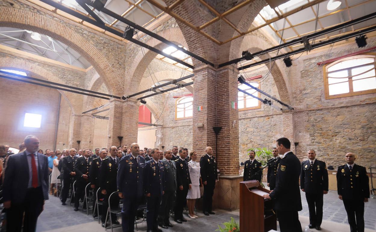 Los agentes de Policía han celebrado hoy los actos por su día.